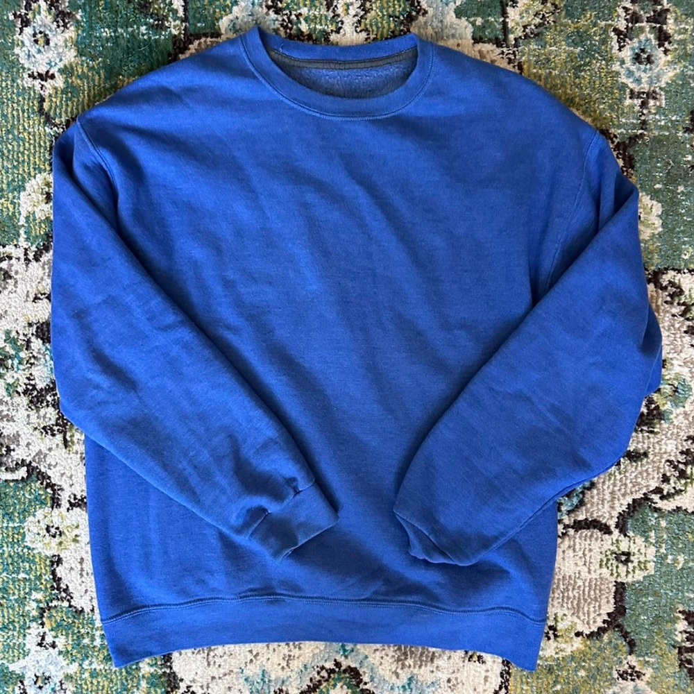 Fruit of the Loom Blue Crewneck Sweater